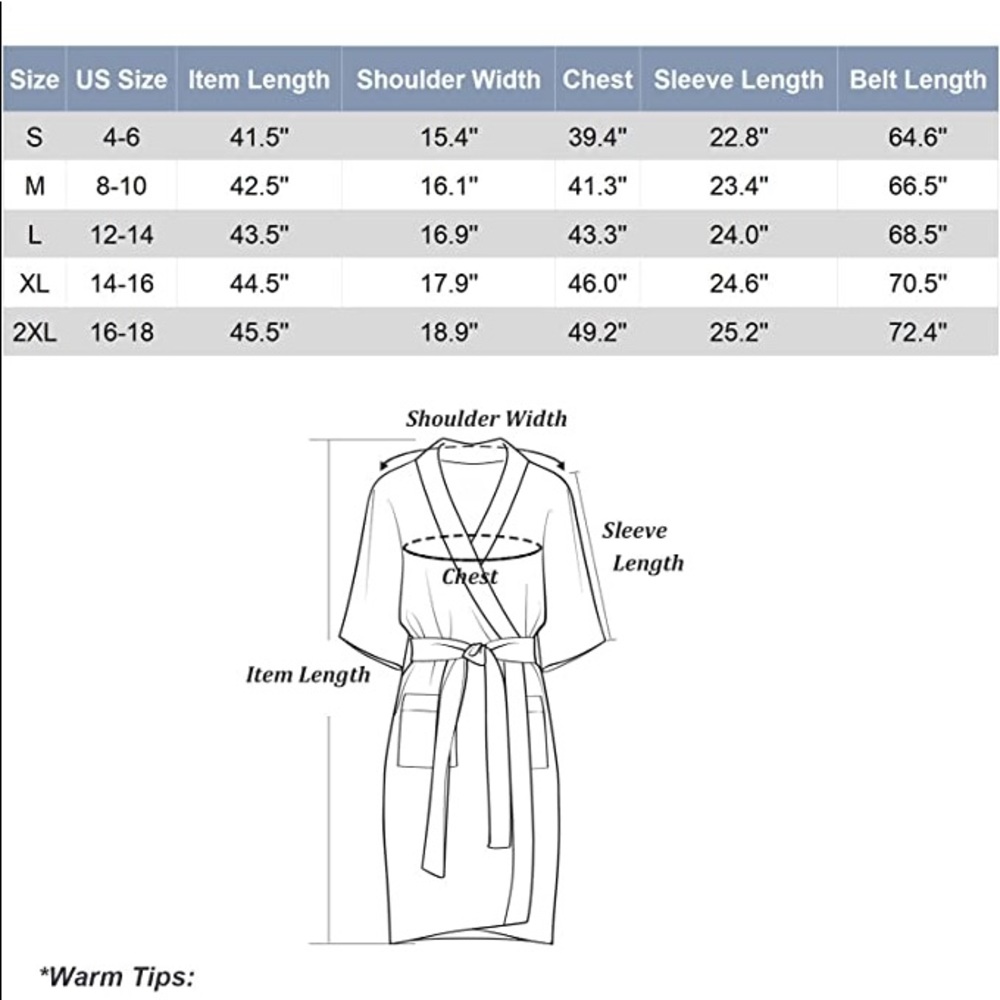 NWTWomen's 100% Cotton Short Robes Knit Bathrobe Lightweight K… - Picture 6 of 6